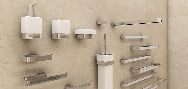 Designer-Bad-Accessoires der Kollektion KIBO
